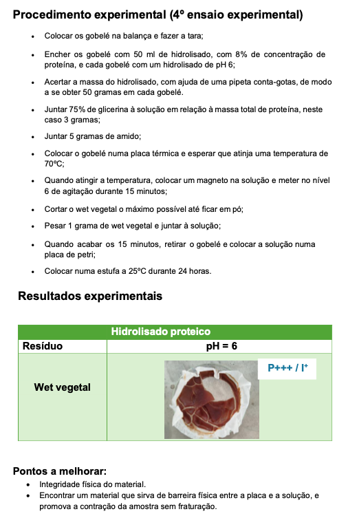 3.ª reformulação dos ensaios experimentais nos laboratórios do CTIC